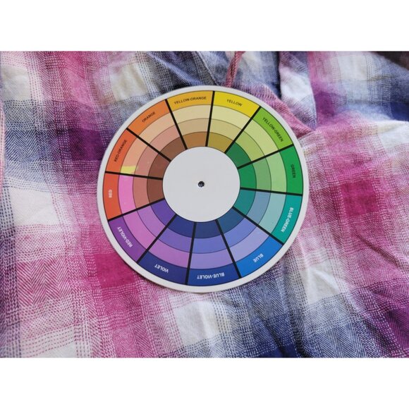 Bit Bridle Womens Top 2X Plus Tunic Long Sleeve Purple Blue Plaid PLA135XE - Picture 7 of 8